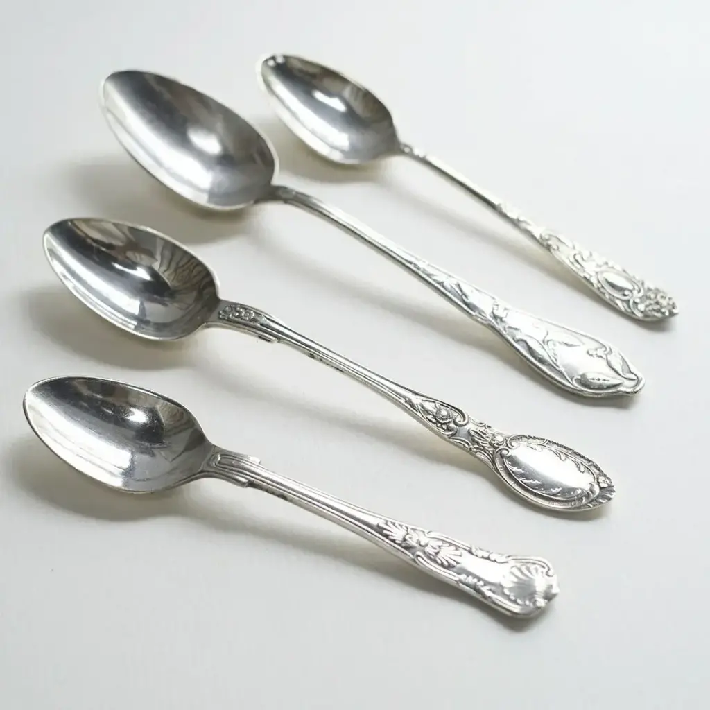 アンティークスプーン フランス イギリス シルバープレート ロココな