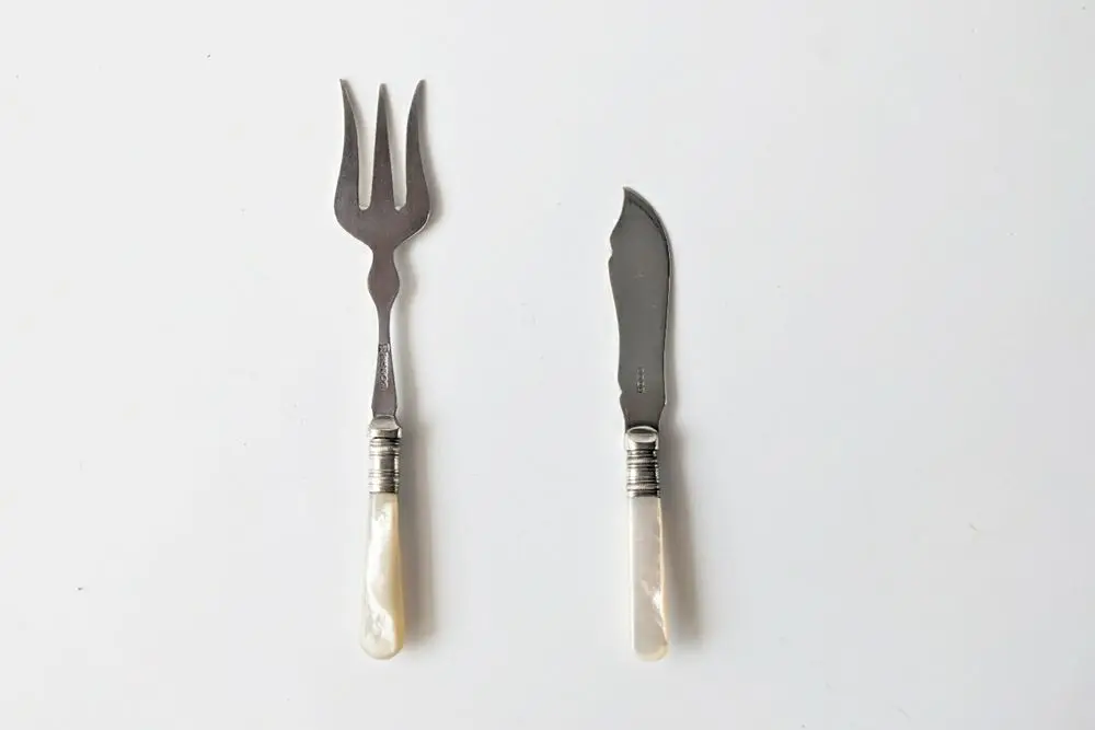 アンティーク マザーオブパール カトラリー イギリス製 白蝶貝の