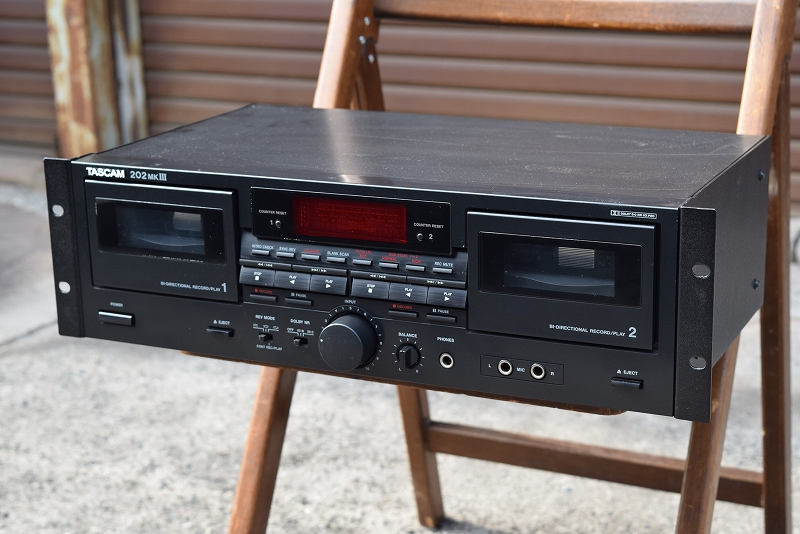 中古音響機材 TASCAM 202MKⅢ】 オートリバースカセットデッキ 全国