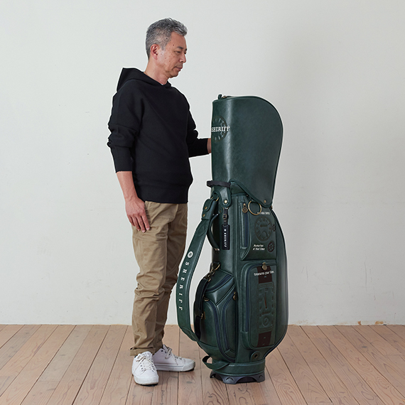 SAT-001CB.グリーン（合成皮革） – キャディバッグ・ゴルフバッグ