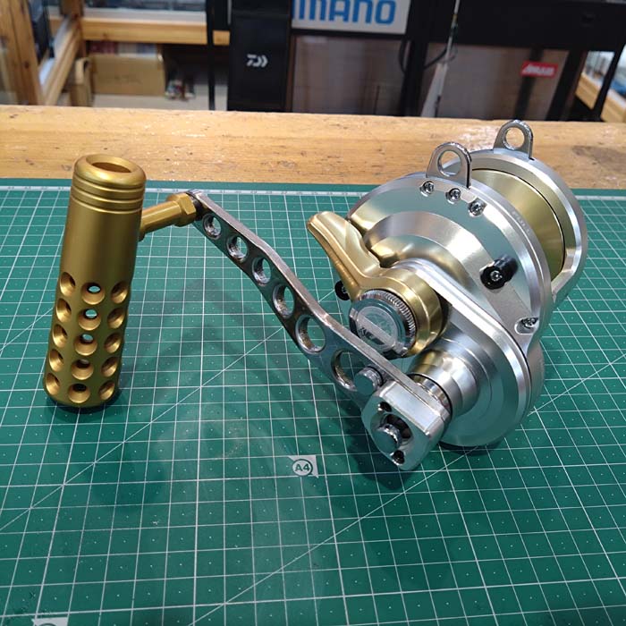 SPIミゾハンシマノ・タリカ用パワーハンドル 130mm - シマヤ釣具