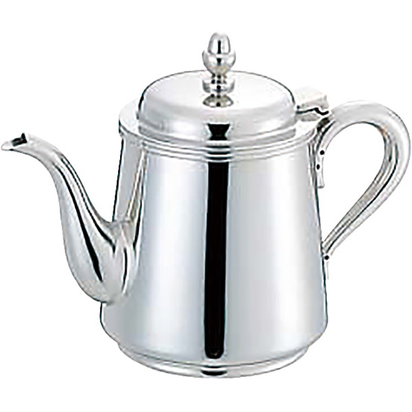 三宝産業 YUKIWA UK 18-8 ステンレス B渕ティーポット 5人用 - 調理