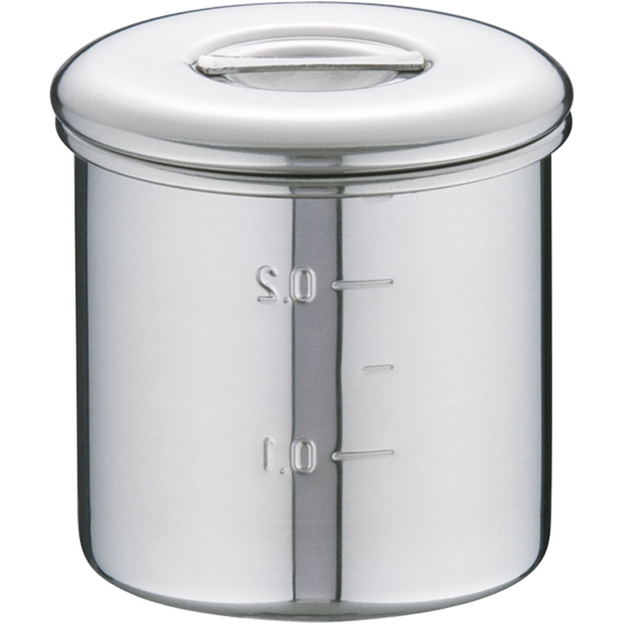 本間製作所 KOINU 18-8 ステンレス キッチンポット 内蓋式 7cm - 調理