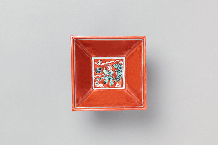 嘉靖意唐子小鉢 - 松谷窯 叶松谷