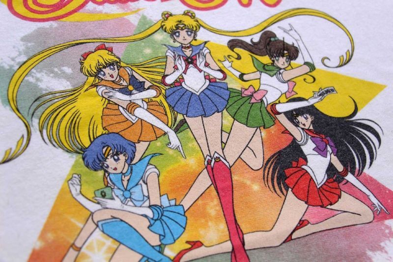 Sailor Moon 美少女戦士セーラームーン コットンTシャツ 白 L