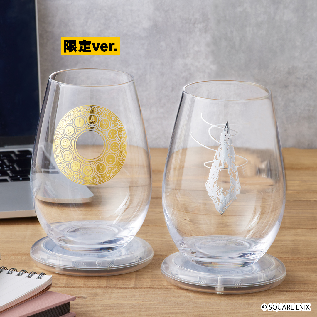 Final Fantasy XIV Glass and Glowing LED Coaster Sets Appear