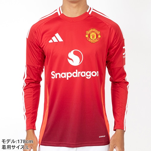 24-25 マンチェスター・ユナイテッド HOME長袖ユニフォーム／サッカー