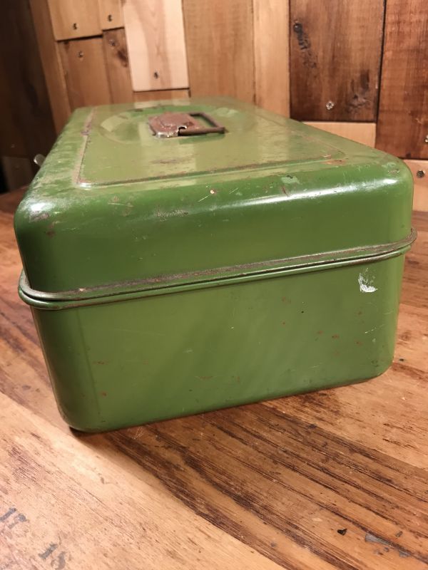 Union Green Metal Tool Box ツールボックス ビンテージ 工具箱 50〜60