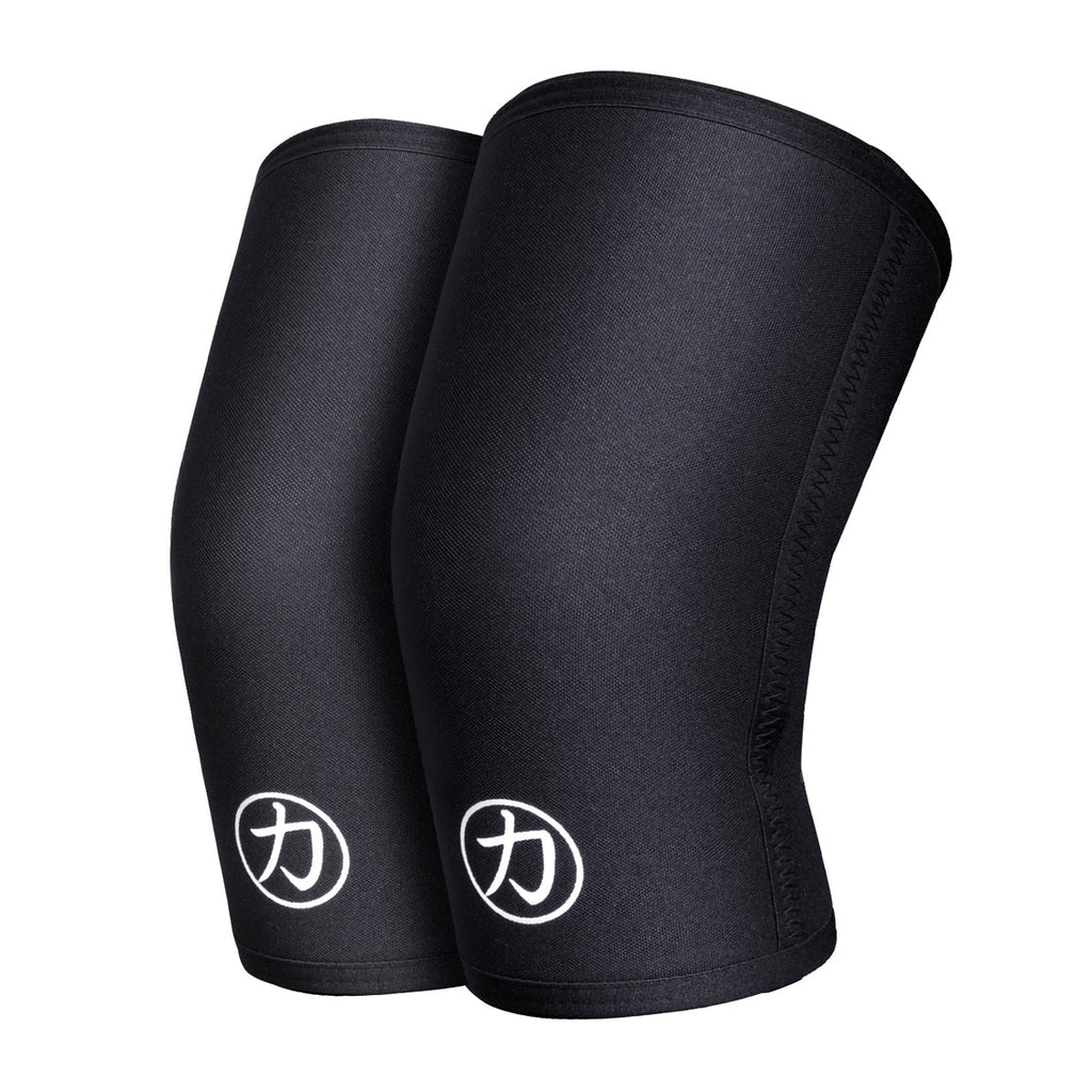 7mm Inferno Knee Sleeves - Black - IPF Approved - Strength Shop USA