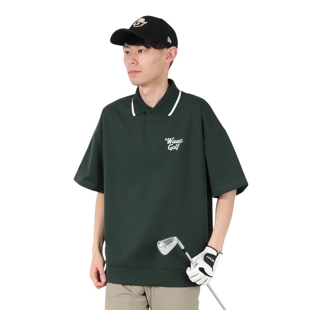 ワック（WAAC）（メンズ）ゴルフウェア ライトストレッチポンチ 半袖