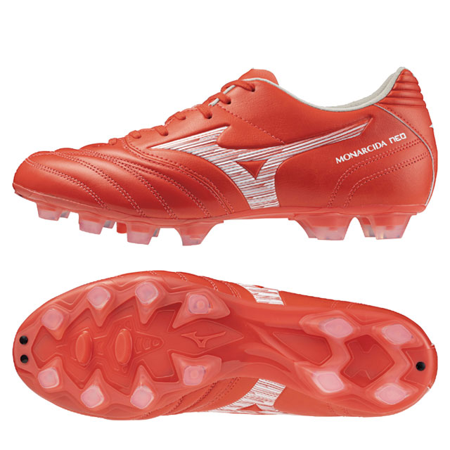 ミズノ サッカースパイク モナルシーダ NEO 3 SW KL レッド ホワイト