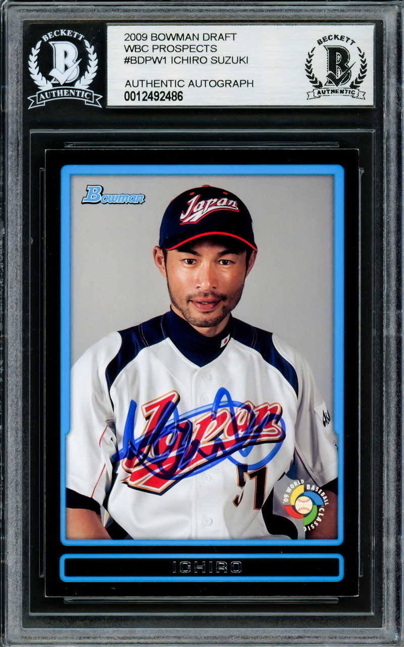 イチロー直筆サイン 2009 WBC Bowman Draft Pick Card. Team Japan