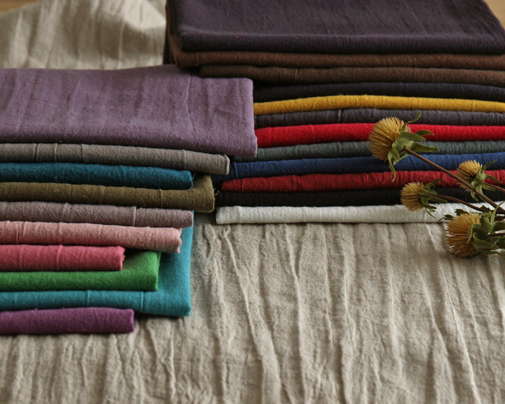 ヴィンテージワッシャー加工のハーフリネンクロス Tina [M便 1/5]の