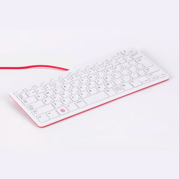Raspberry Piオフィシャルキーボード日本語レイアウト 赤/白