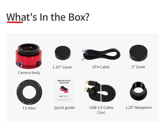 ZWO ASI432MM（モノクロ/非冷却モデル）