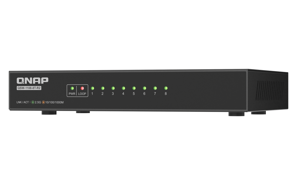 QSW-2104-2T-R2 | 4-port 2.5GbE and 2-port 10GbE Multi-Gig