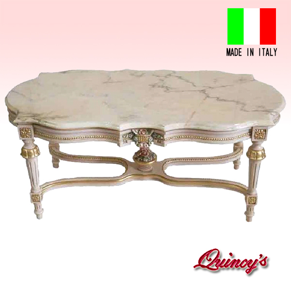 1591】イタリア製 オリッジ社 大理石センターテーブル - クインシーズ