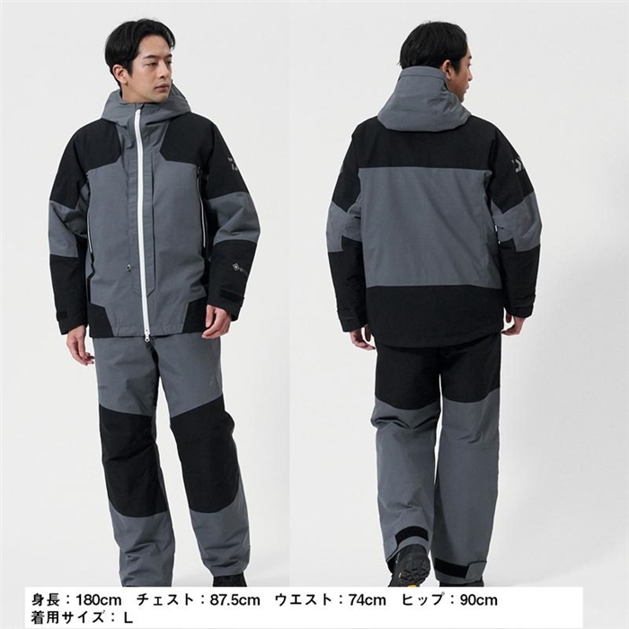 ダイワ DW-1825 GORE-TEX コンビアップウィンタースーツ XL ブラック