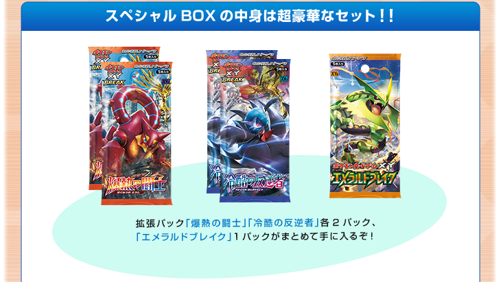 ポケモンカードゲームXY BREAK スペシャルBOX レックウザポンチョを着