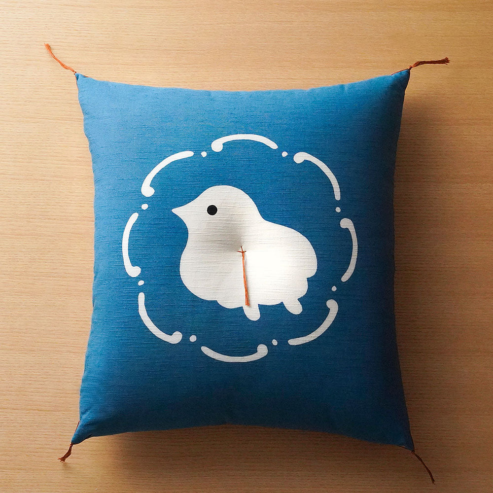 茶席判】型染め本縫い座布団「福千鳥」|【本品堂】公式オンライン