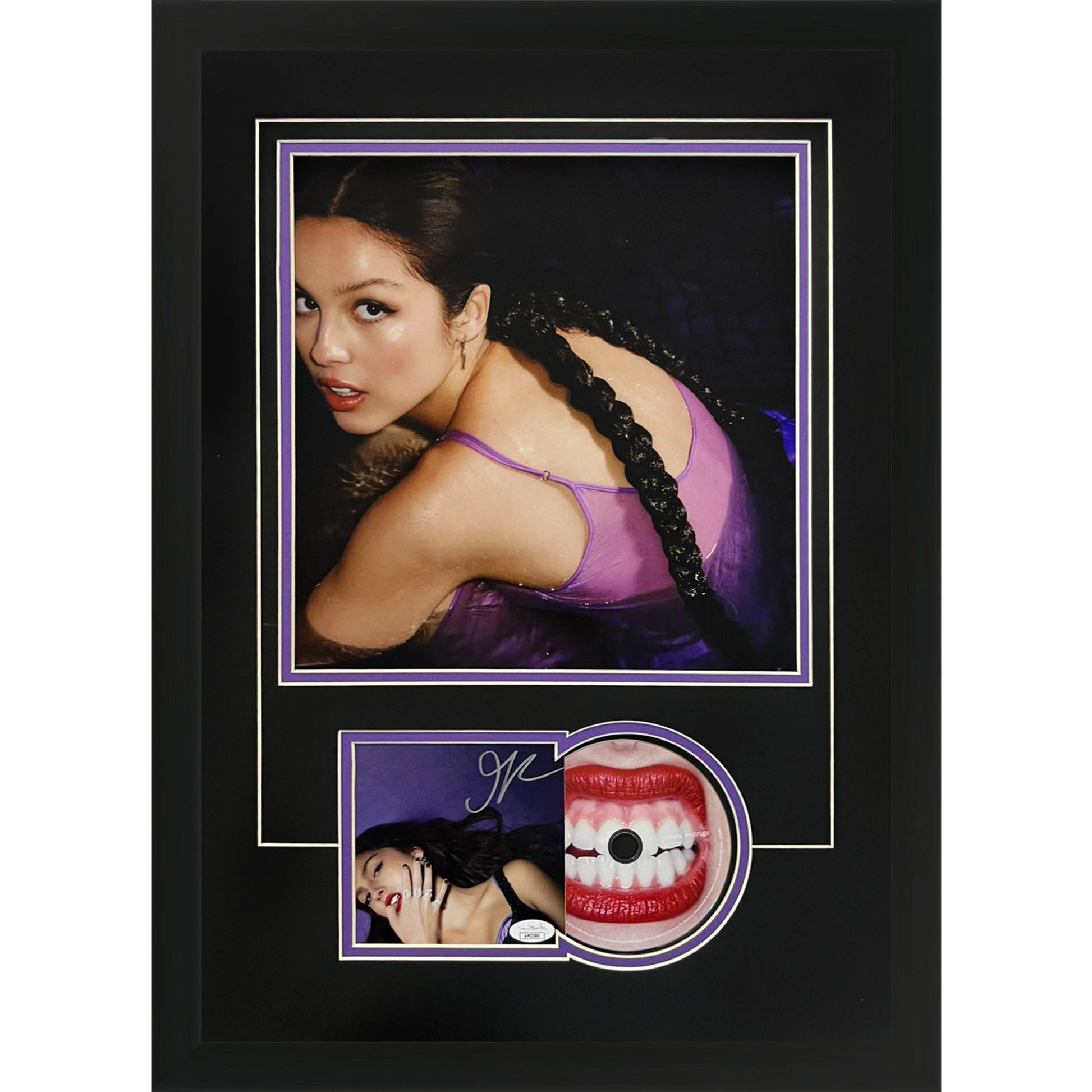 Olivia Rodrigo Autographed Guts CD Deluxe Framed with 12x12 Poster