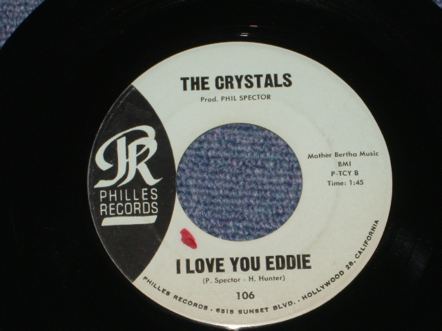 THE CRYSTALS - HE'S A REBEL ( BLUE LABEL Matrix TCY-7 & 8 Ex+++/Ex