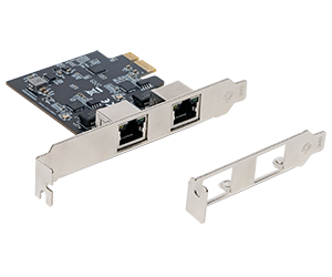 PCIeバス対応 2.5GBASE-T 2ポートLANアダプター｜GPE-2500-2T2