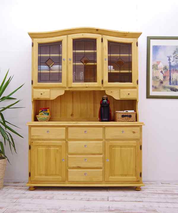カントリー食器棚｜無垢キッチンボード｜キッチン収納