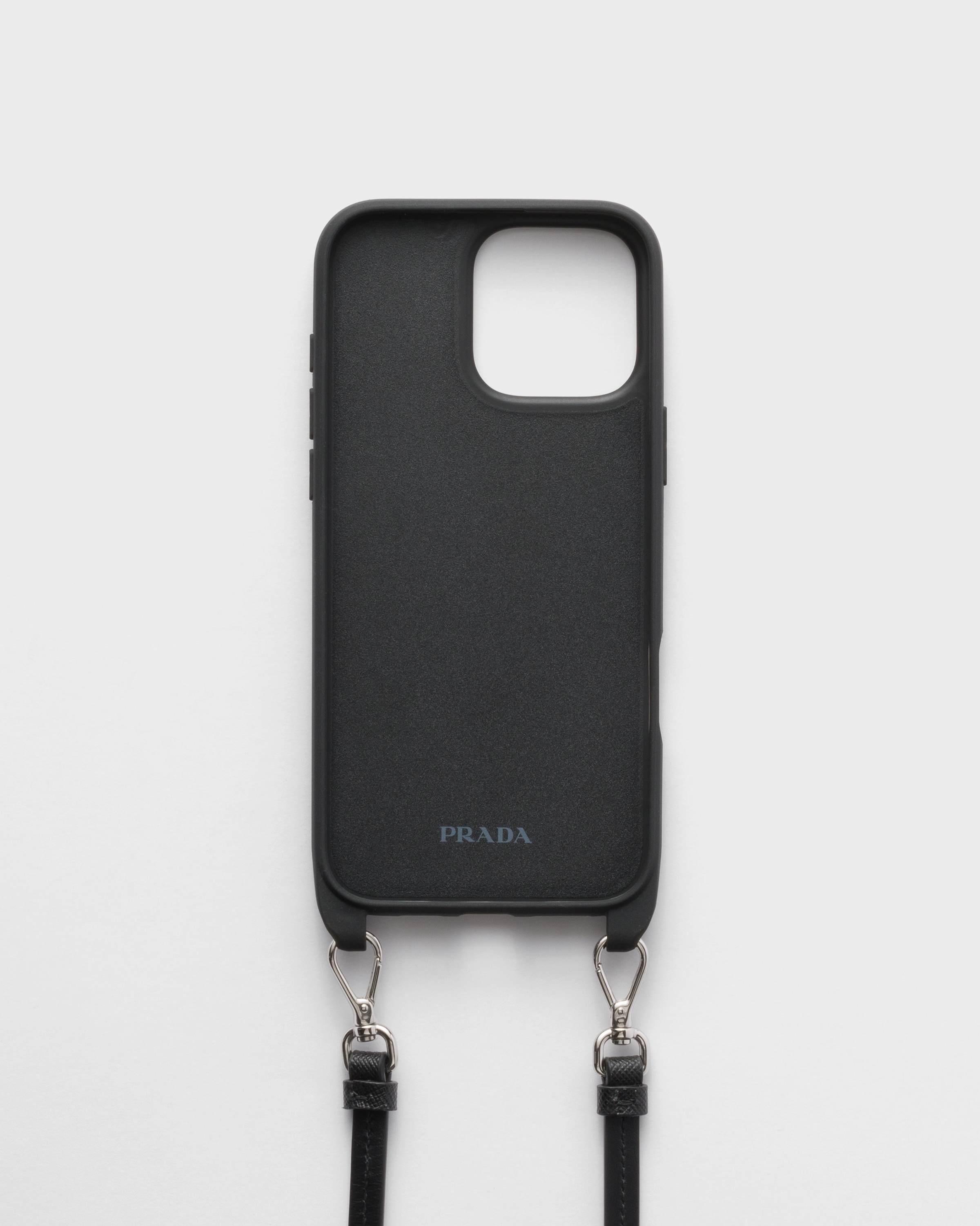 Alabaster Pink Saffiano And Ayers Leather Case For Iphone 16 Pro