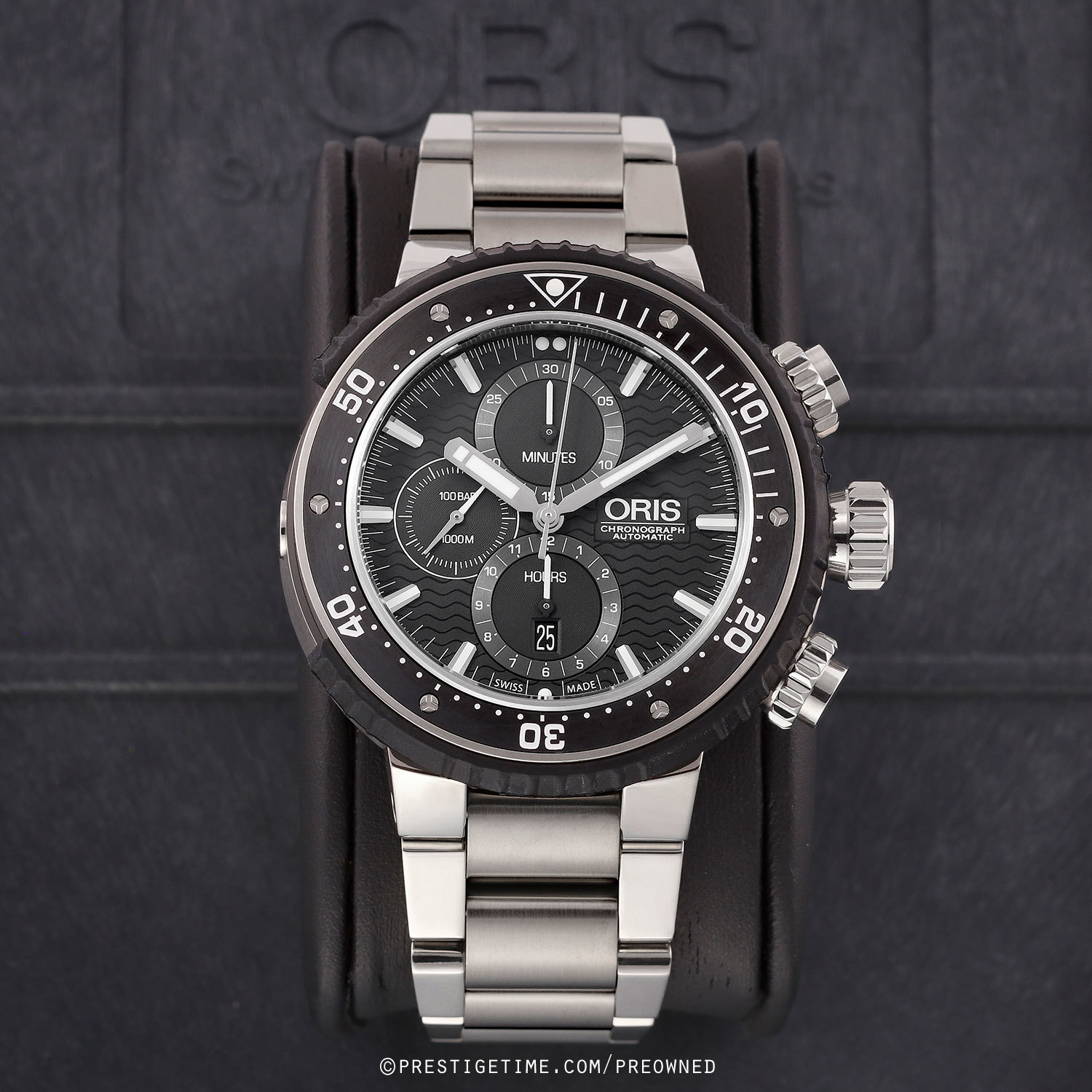 Pre-owned Oris ProDiver Chronograph 51mm 01 774 7727 7154-Set