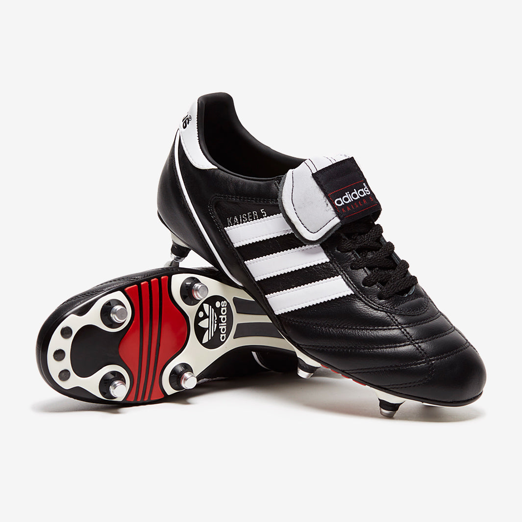 adidas Kaiser 5 Cup SG - Mens Boots - Soft Ground - Black/White/Red