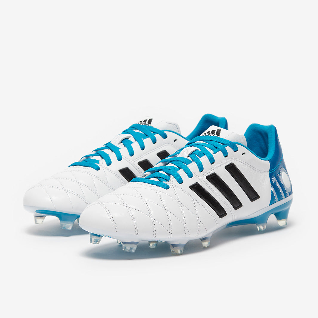 adidas adiPURE 11Pro TRX FG - White/Core Black/Solar Blue - Mens Boots