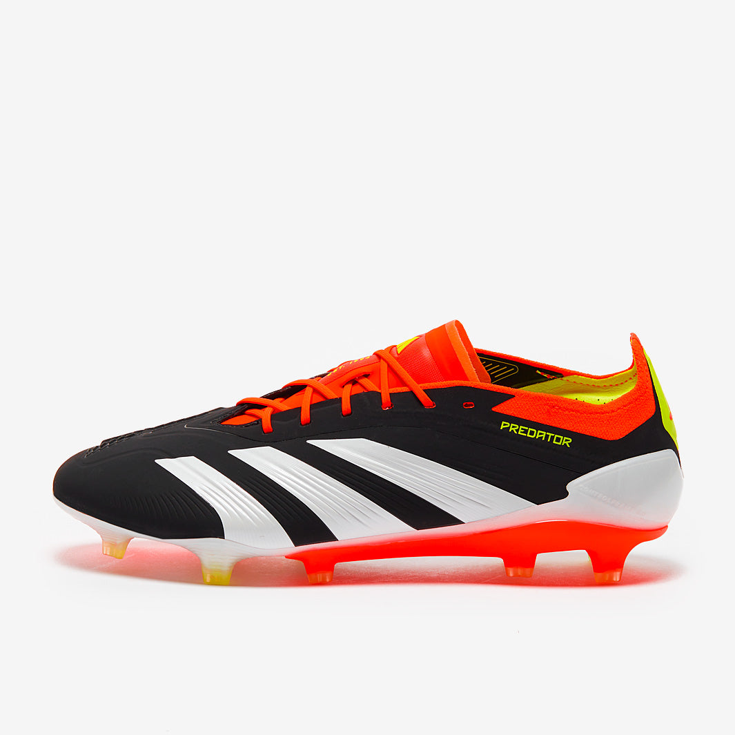 adidas Predator Elite Laced Firm Ground - Core Black/White/Solar