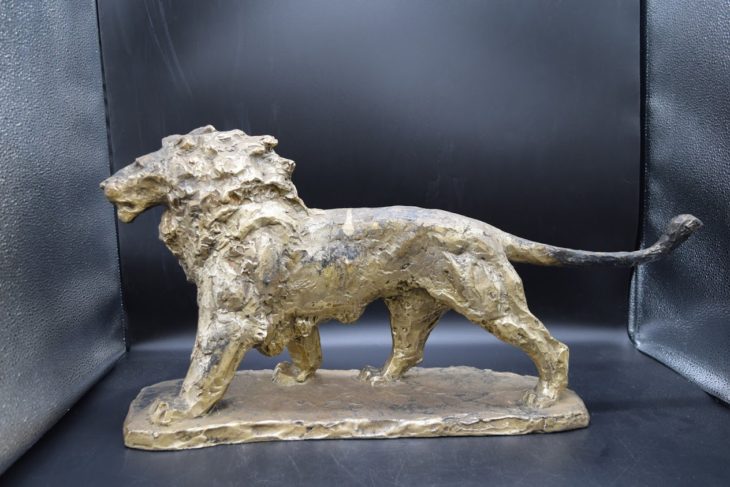 北村西望作「百獣之王」を宇治市のお客様よりお譲り頂きました