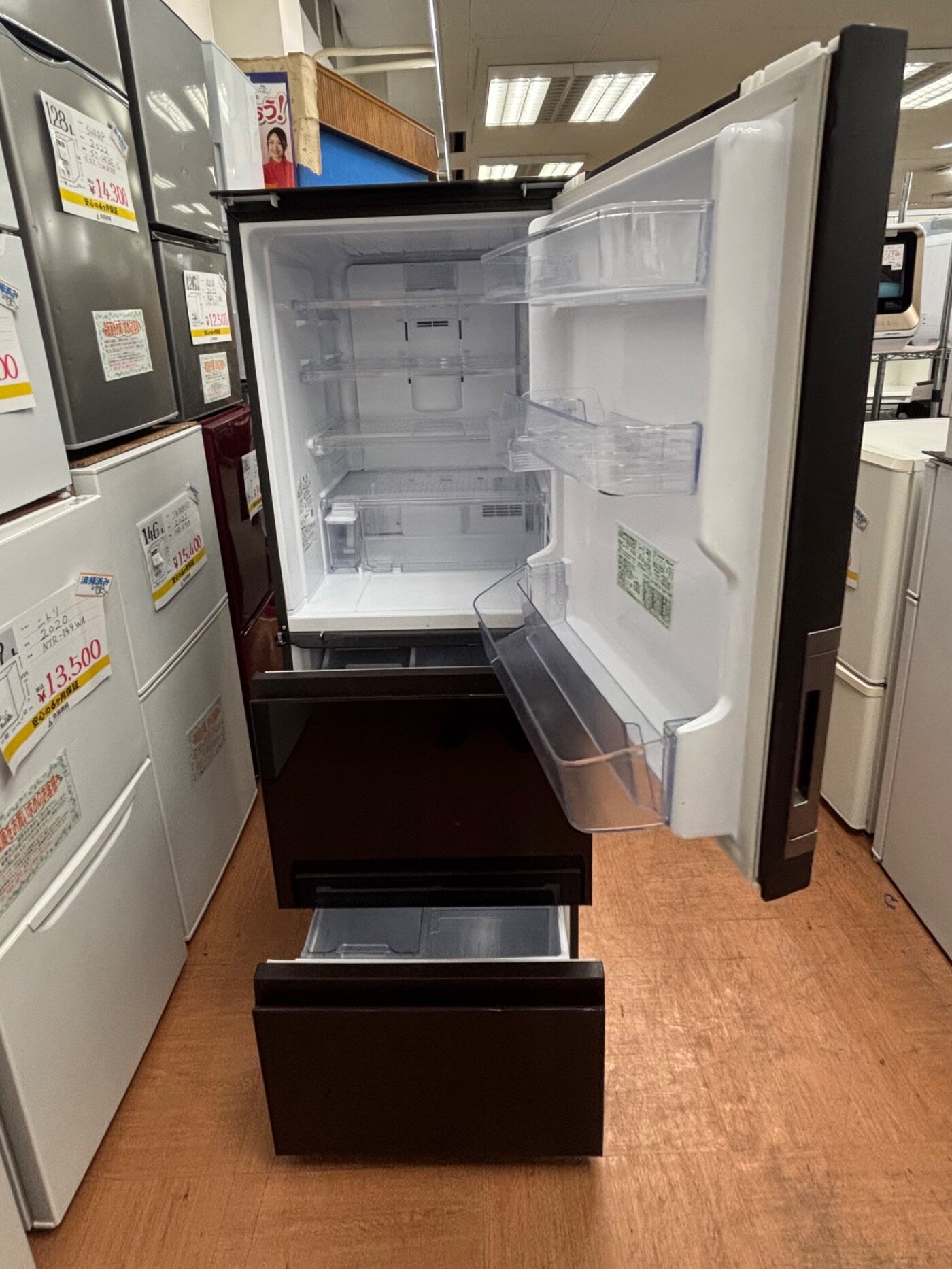 SHARP SJ-GW35F-R 2020年製 3ドア冷蔵庫 350Lを摂津市で出張買取しま