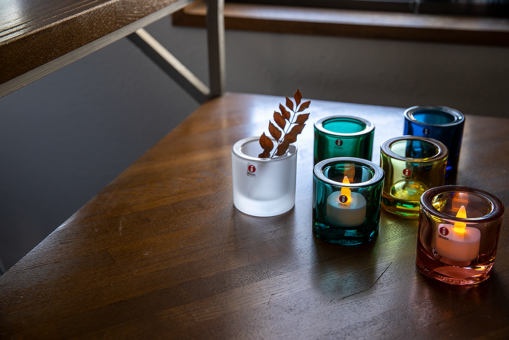 イッタラ KIVI キャンドルホルダー／シーブルー｜北欧モダンデザイン広場