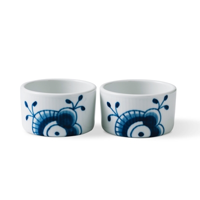 ブルーフルーテッド メガ オーブンウェア スフレ ペア|ロイヤル