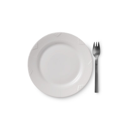 ホワイトエレメンツ プレート 19cm|ロイヤル コペンハーゲン 公式