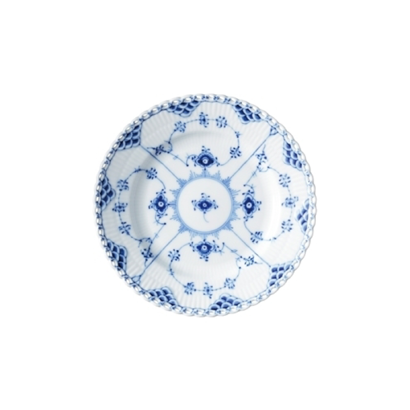 ブルーフルーテッド フルレース プレート 17cm|ロイヤル