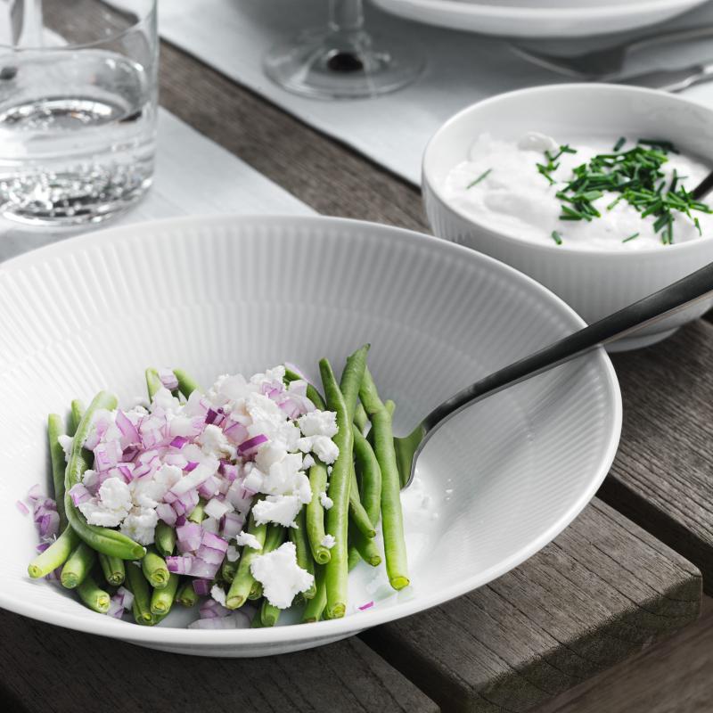 ホワイトフルーテッド ディーププレート 24cm|ロイヤル コペンハーゲン