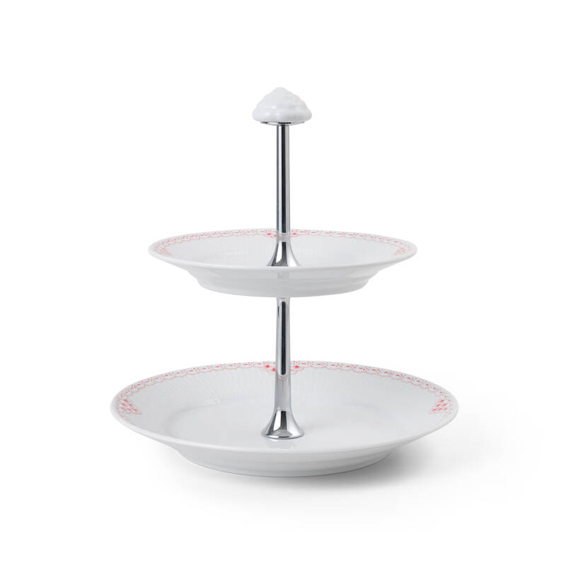 コーラル レース デザートスタンド 2段|ロイヤル コペンハーゲン 公式