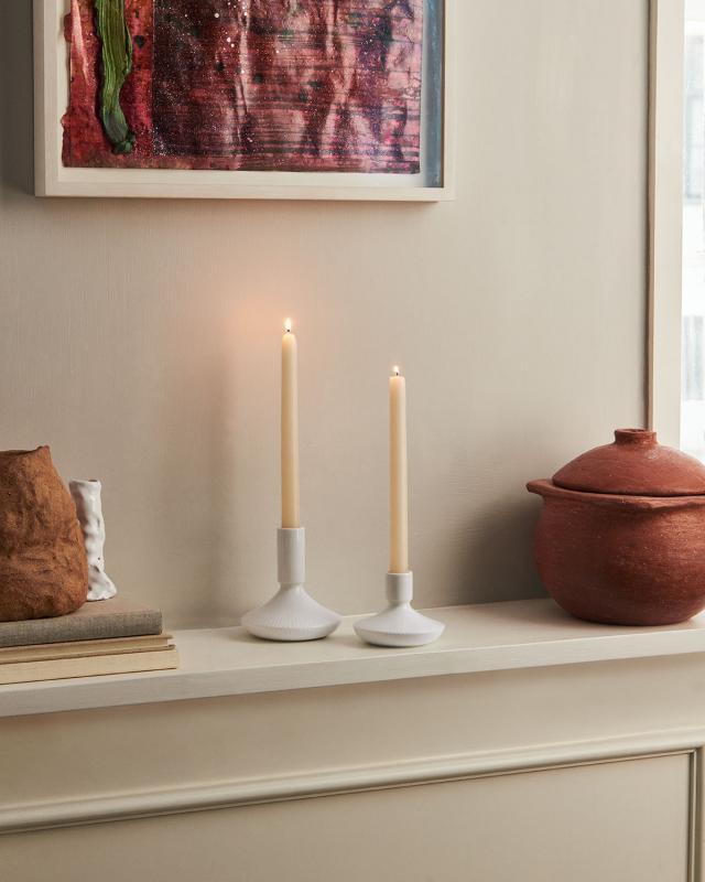 公式オンラインショップ限定】ホワイトフルーテッド キャンドル