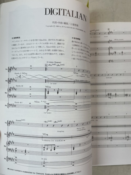 小室哲哉 バンドスコア Digitalian is eating breakfast 楽譜 | 音楽