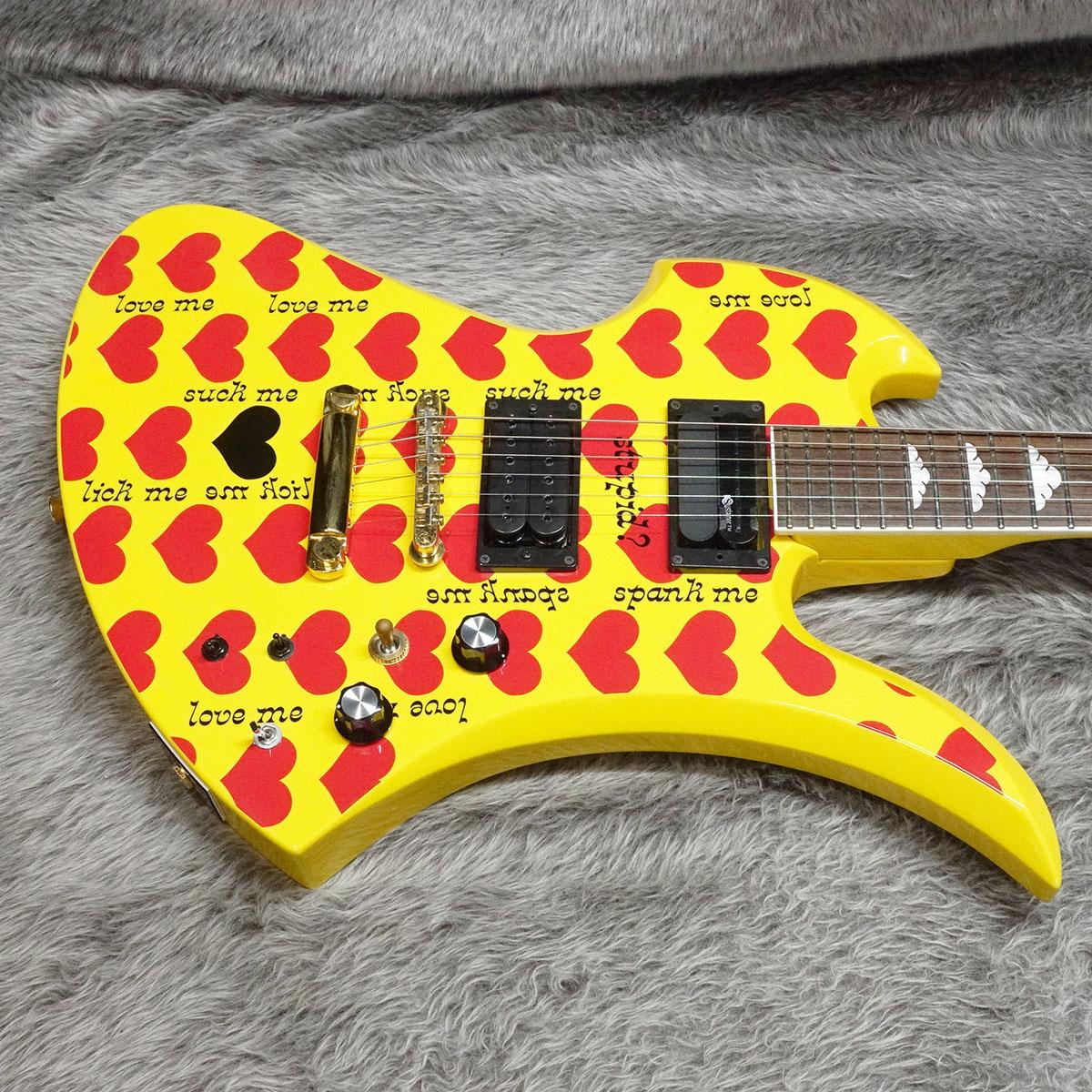 Erzi バニー ギター BURNY by FERNANDES GH-Jr. hideモデル スピーカー内蔵ミニギター