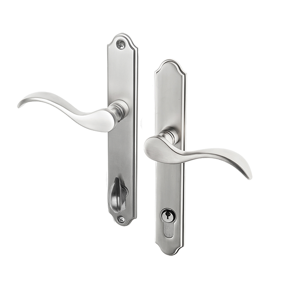 Windsor Keyed Entry Swing Door Handle | Brushed Nickel