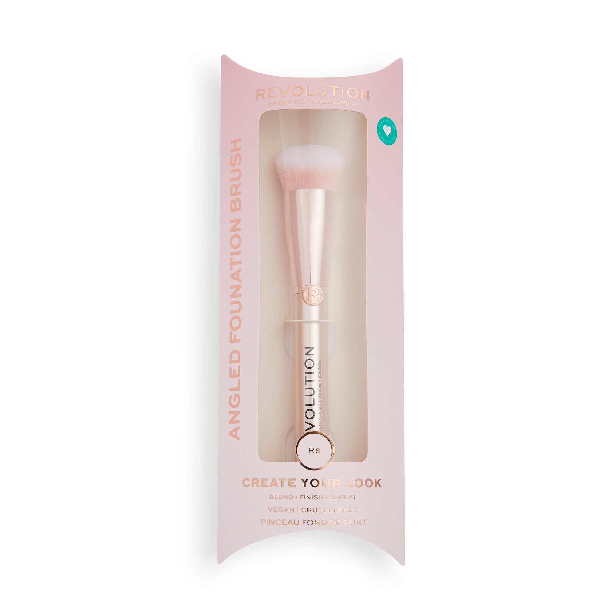 Makeup Revolution Create Angled Foundation Brush R8 | Revolution