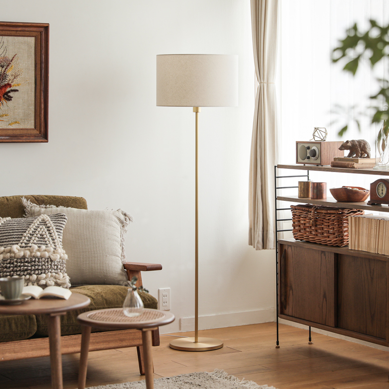 フロアライト Brass＆LinenMix ｜家具・インテリア通販 Re:CENO(リセノ)