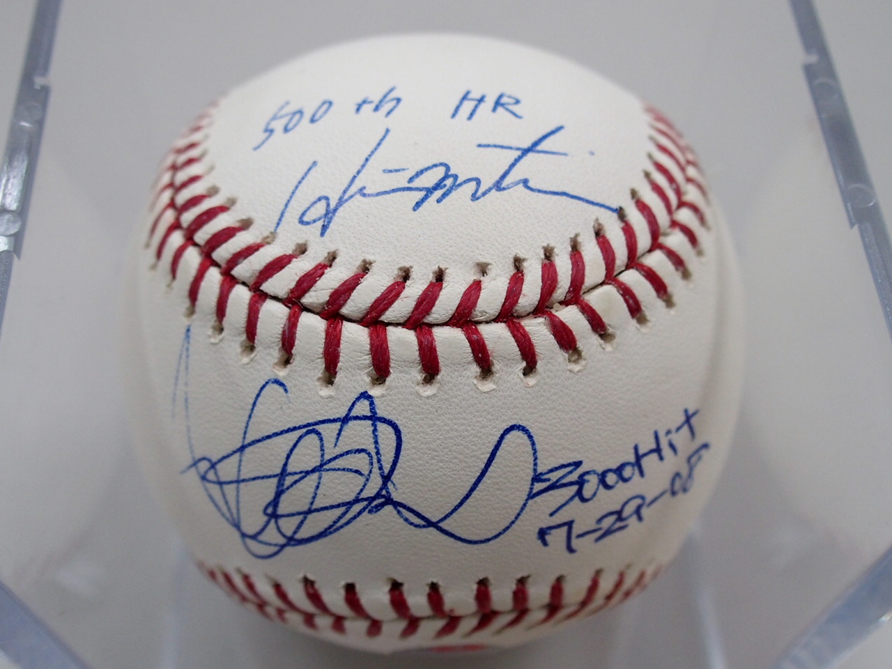 イチロー選手 松井秀喜選手 W直筆サイン入 公式球 サインボールを