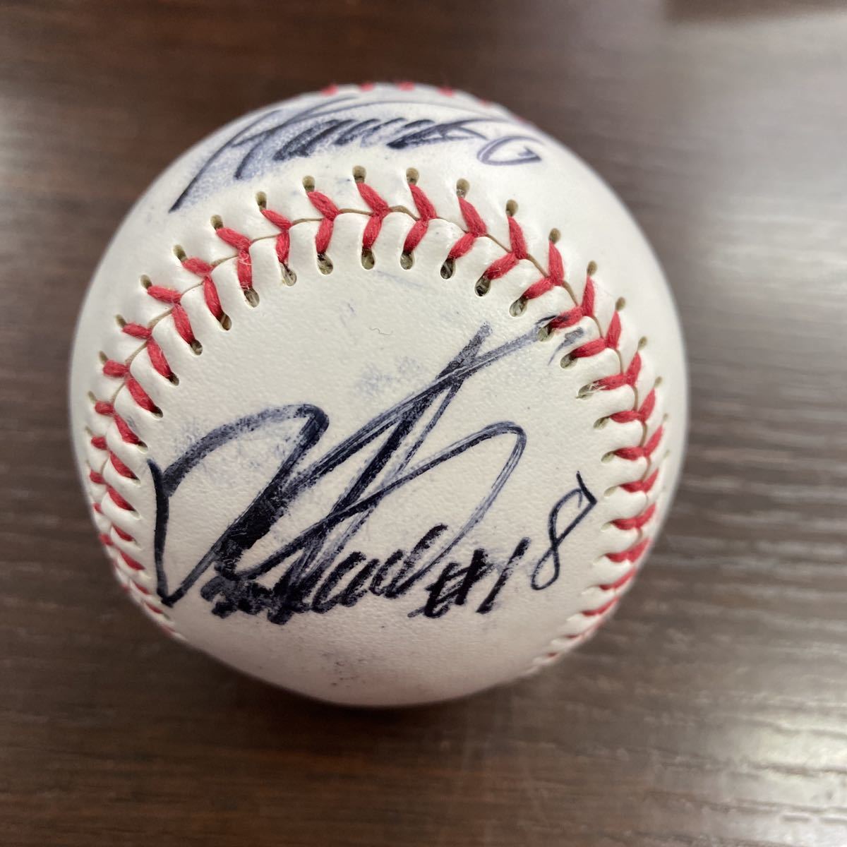 ソフトバンク時代 松坂大輔 選手 直筆サインボール 18番 西武