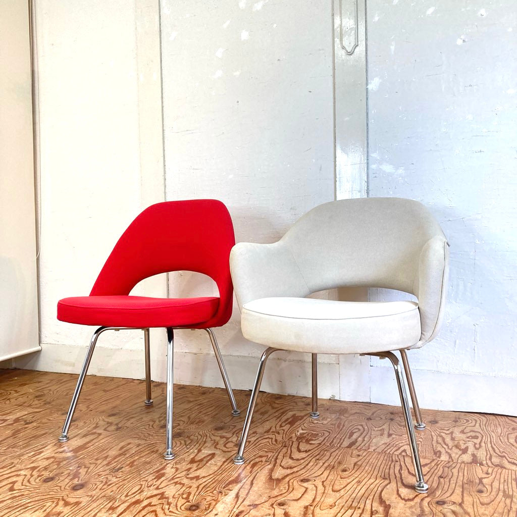 ノル / Knoll カンファレンス アームレスチェア 72チェア 赤 エーロ